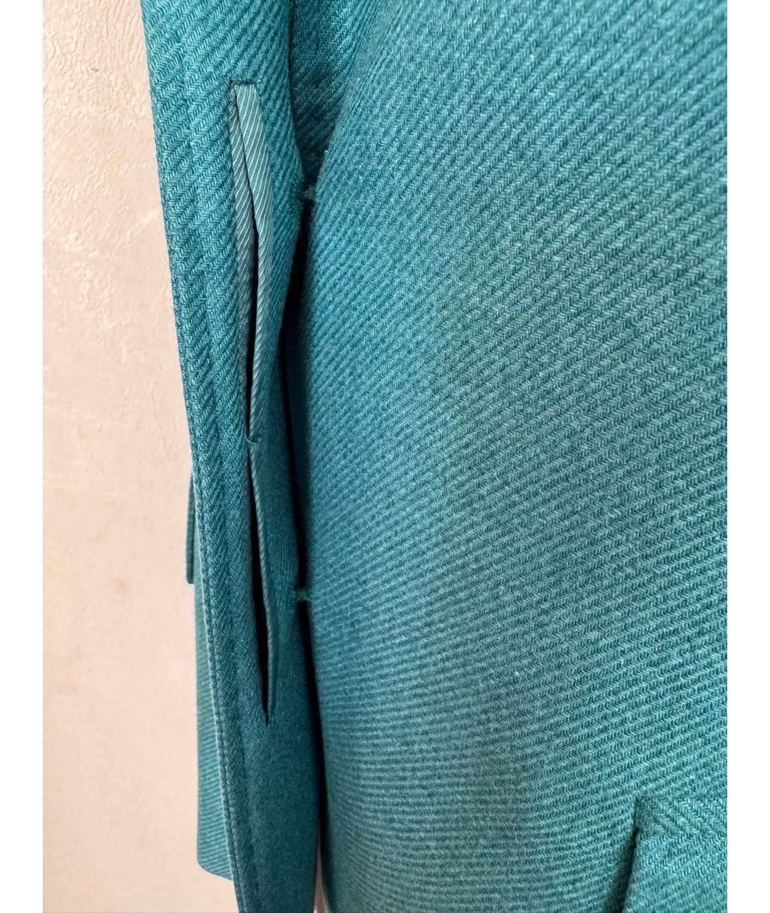 MAX MARA Бирюзовый кашемировый жакет/пиджак, фото 7