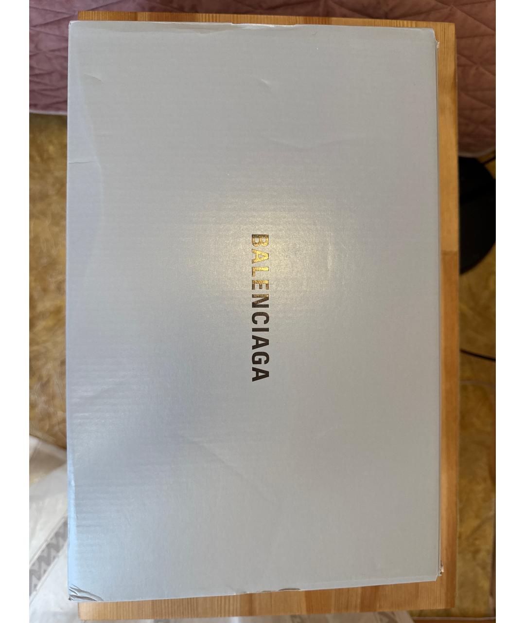 BALENCIAGA Коричневые текстильные кеды, фото 9