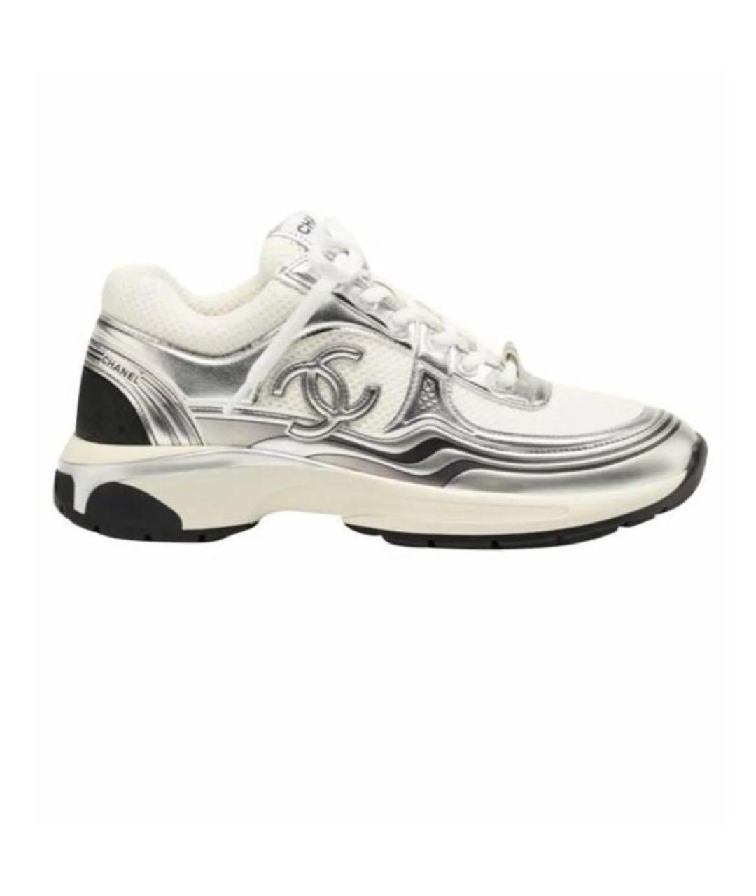 CHANEL Белые кроссовки, фото 3