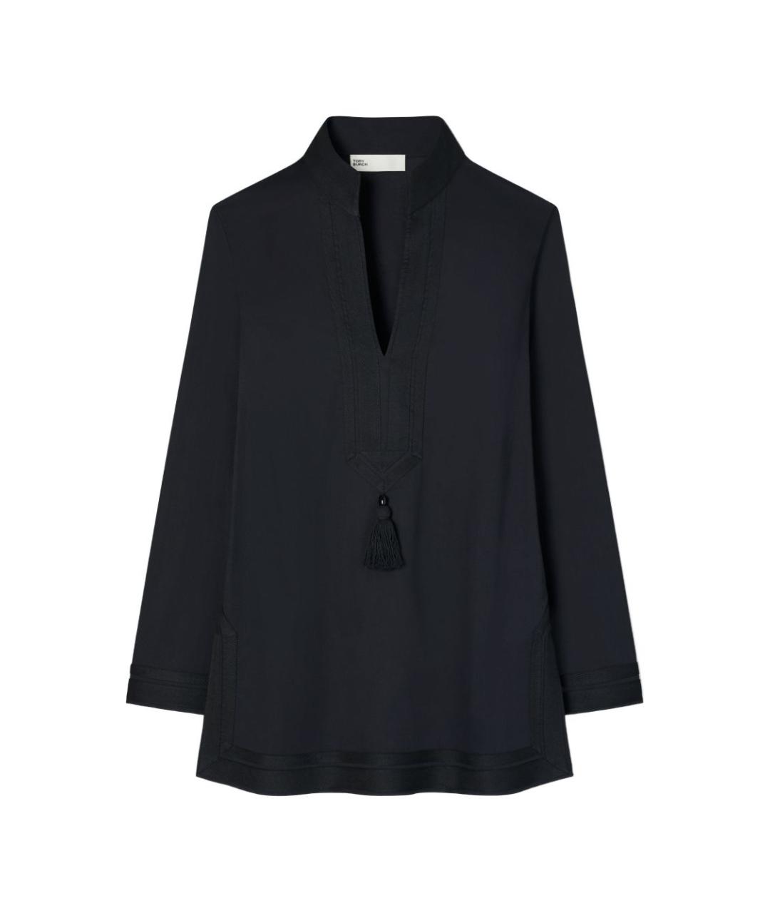 TORY BURCH Черное хлопковое повседневное платье, фото 1