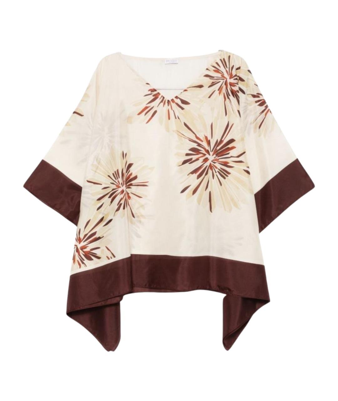 BRUNELLO CUCINELLI Мульти шелковая блузы, фото 1