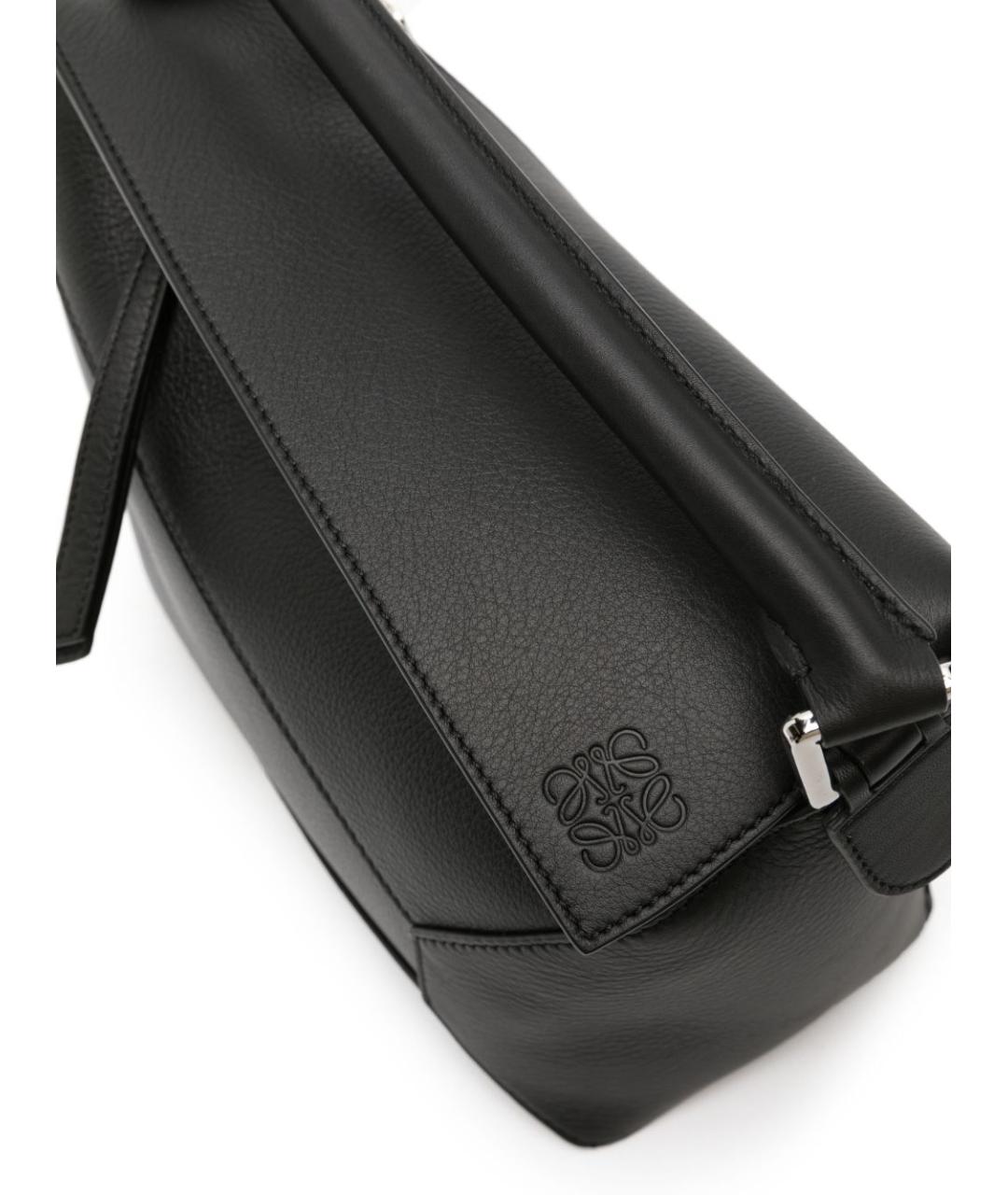 LOEWE Черная кожаная сумка через плечо, фото 2