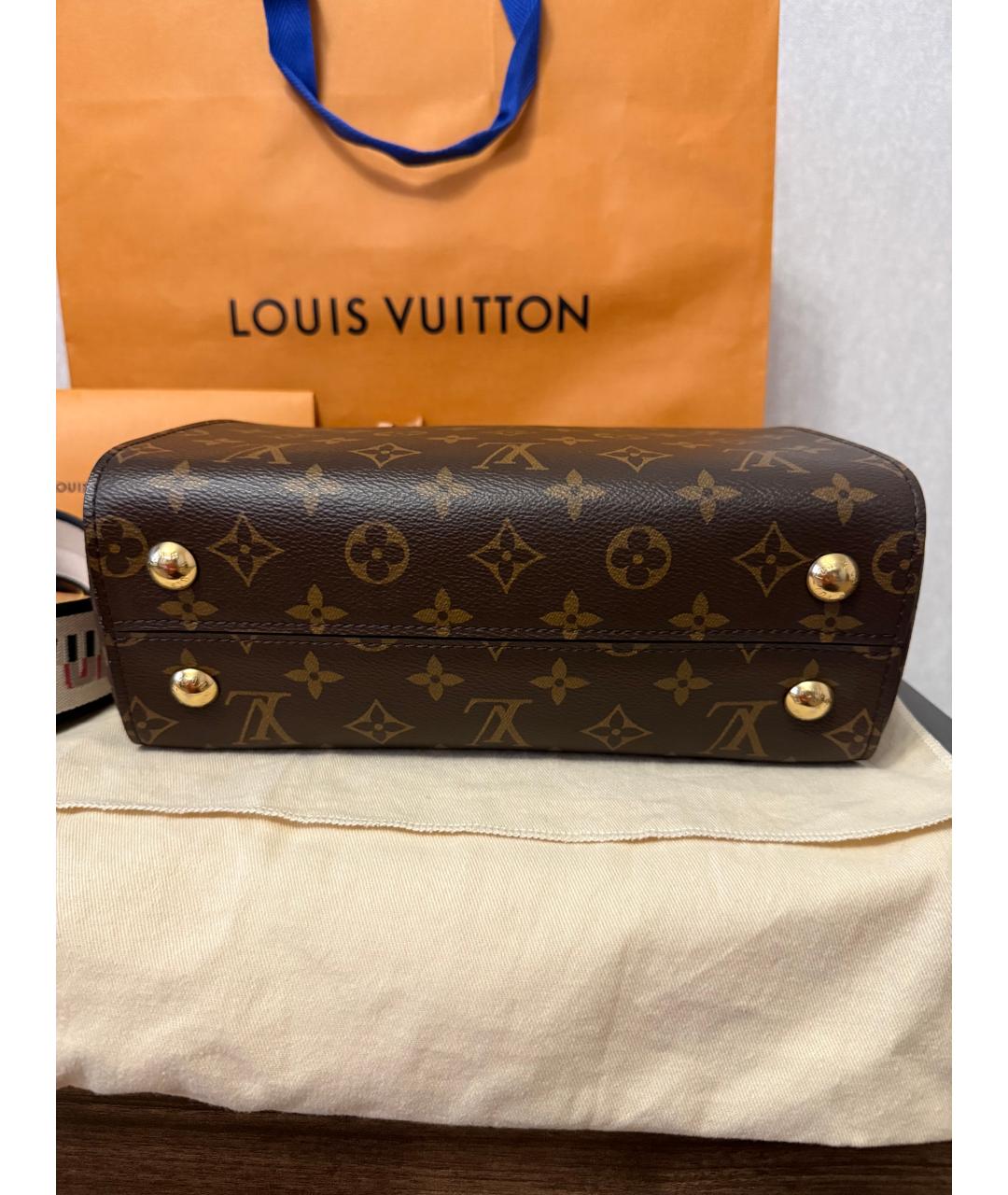 LOUIS VUITTON Коричневая сумка с короткими ручками, фото 6