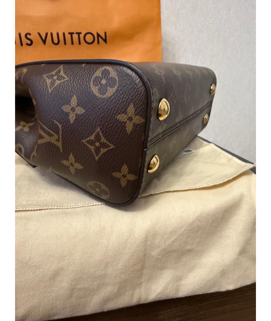 LOUIS VUITTON Коричневая сумка с короткими ручками, фото 8