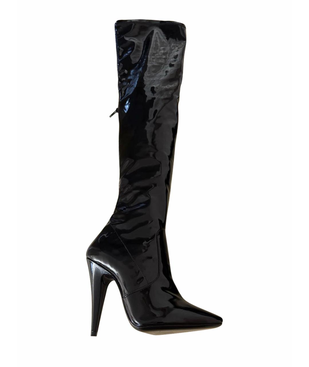 SAINT LAURENT Черные ботфорты, фото 1