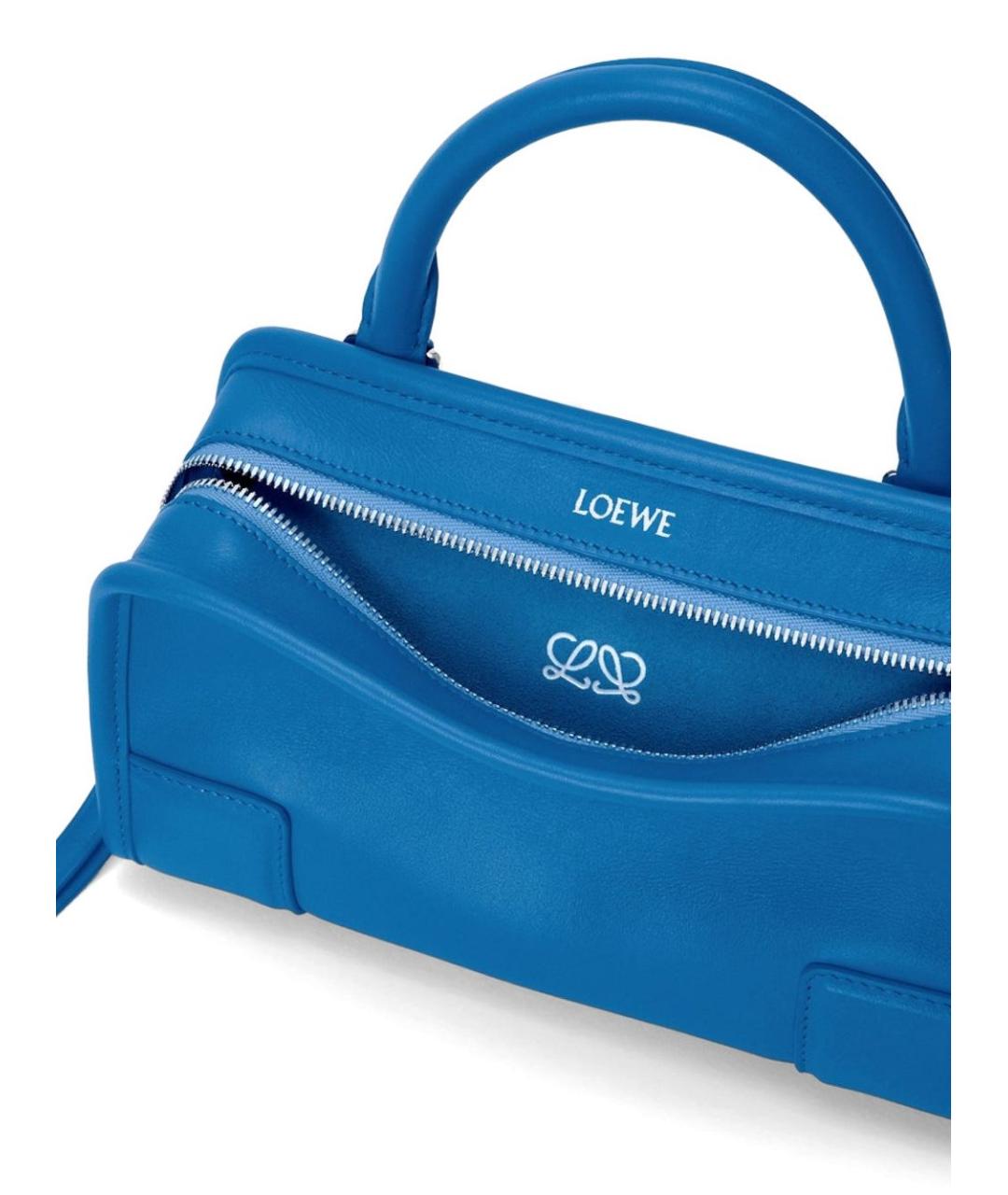 LOEWE Синяя кожаная сумка тоут, фото 4