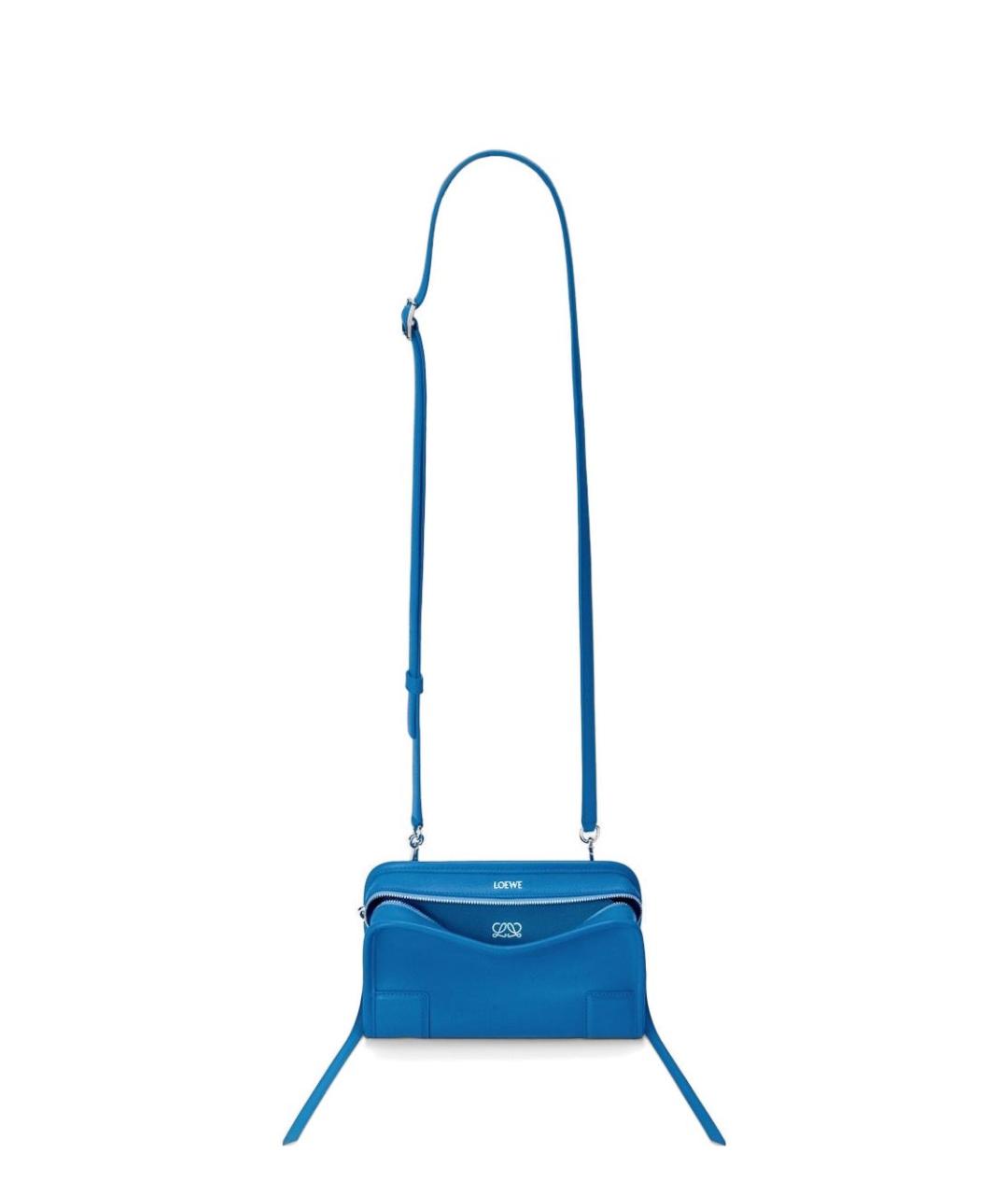 LOEWE Синяя кожаная сумка тоут, фото 6