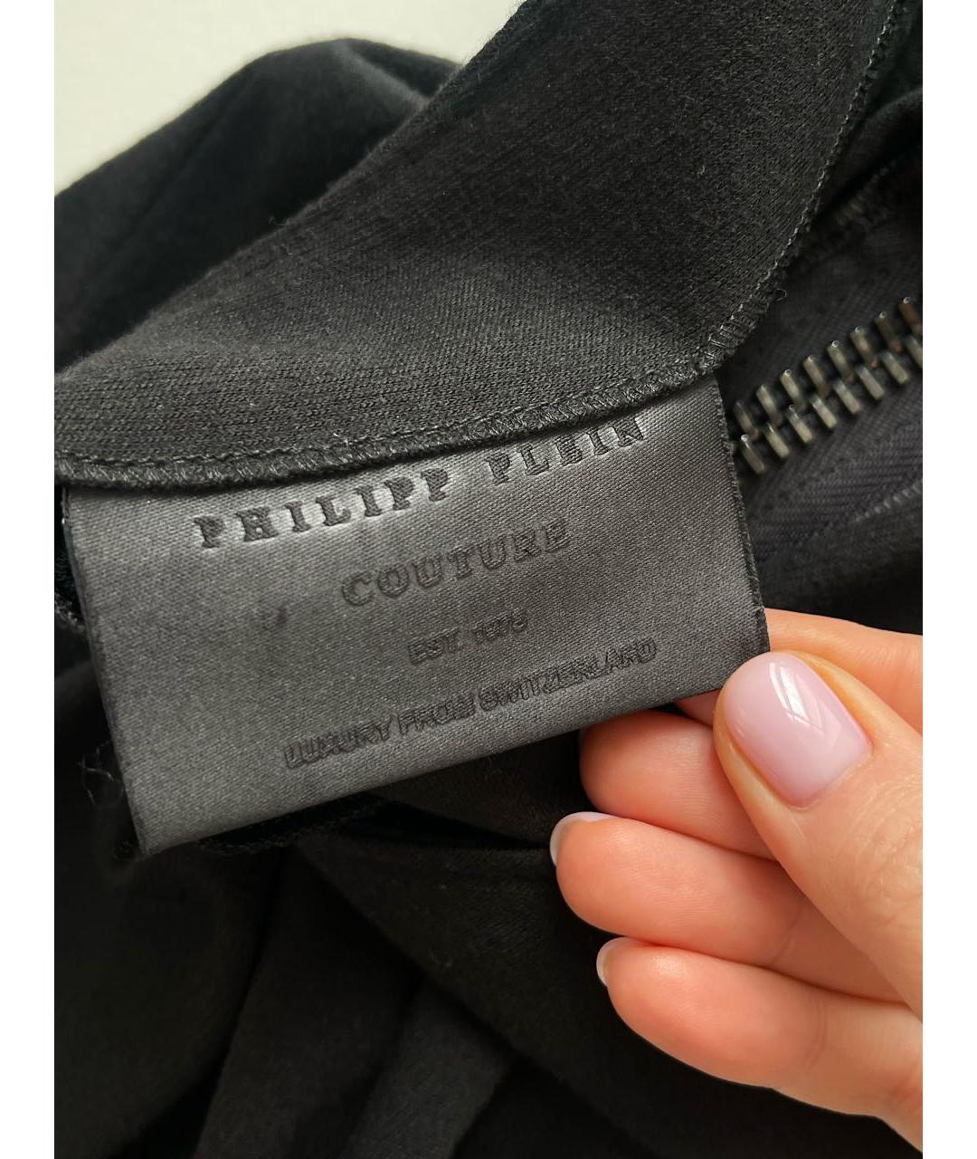 PHILIPP PLEIN Черное повседневное платье, фото 8