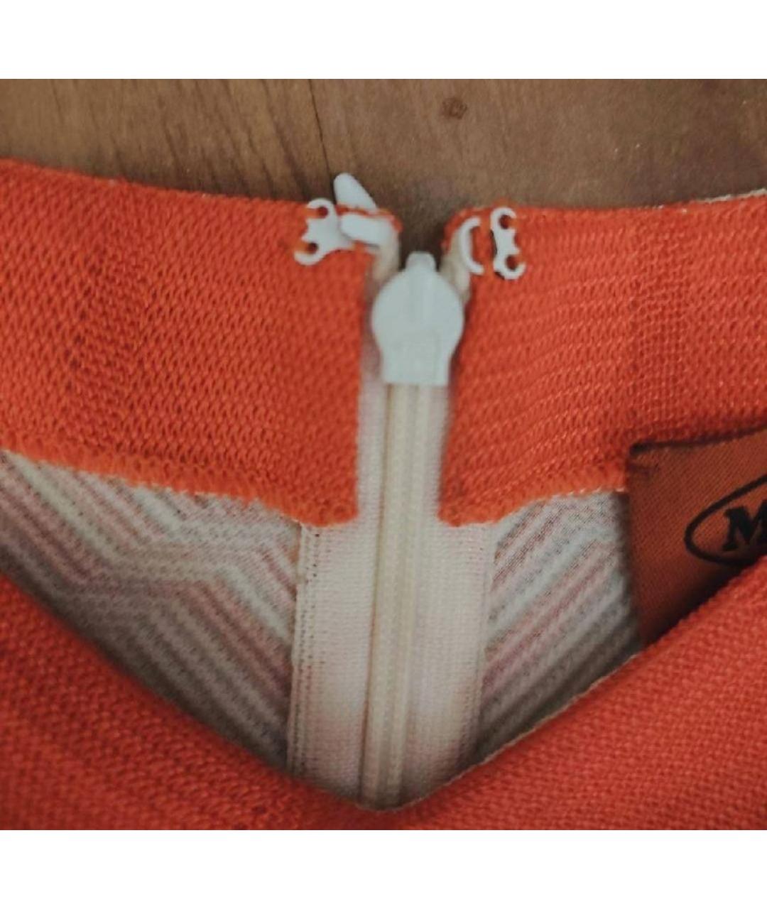 MISSONI Коралловое вискозное повседневное платье, фото 5