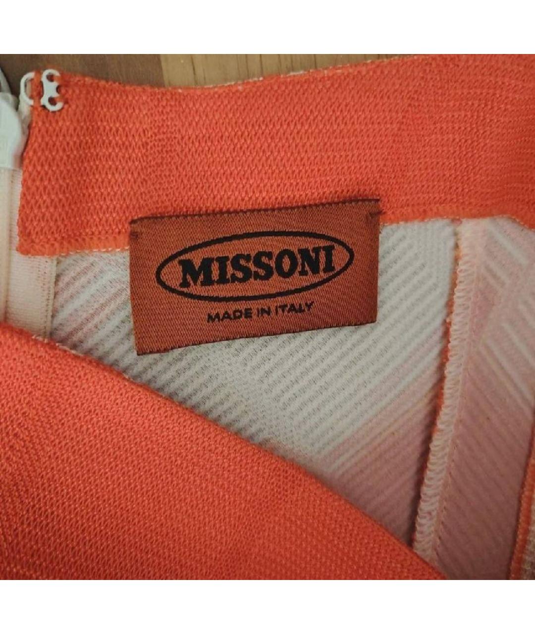 MISSONI Коралловое вискозное повседневное платье, фото 3