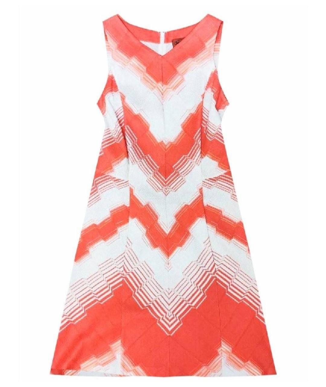 MISSONI Коралловое вискозное повседневное платье, фото 10