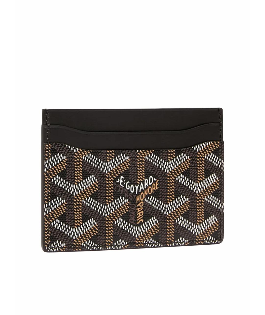 GOYARD Черный кожаный кардхолдер, фото 1