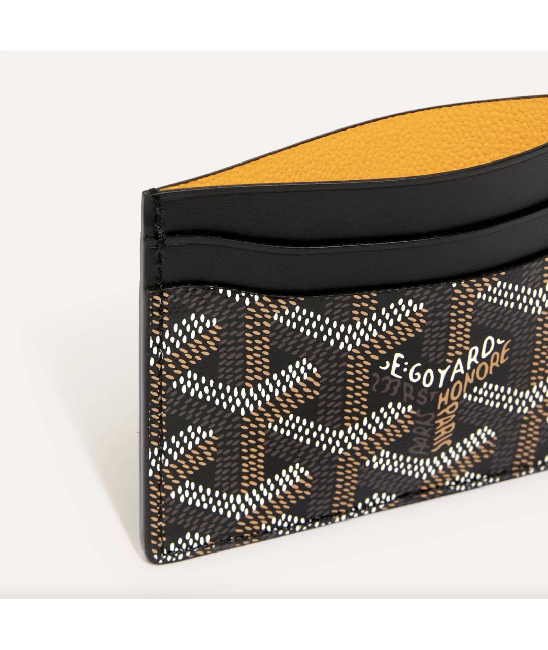 GOYARD Черный кожаный кардхолдер, фото 2