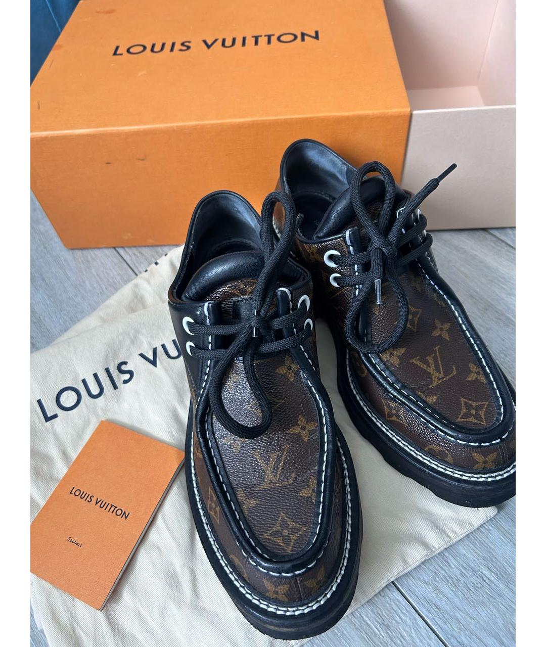 LOUIS VUITTON Коричневые туфли, фото 7