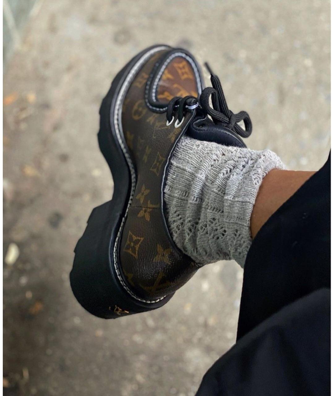 LOUIS VUITTON Коричневые туфли, фото 8