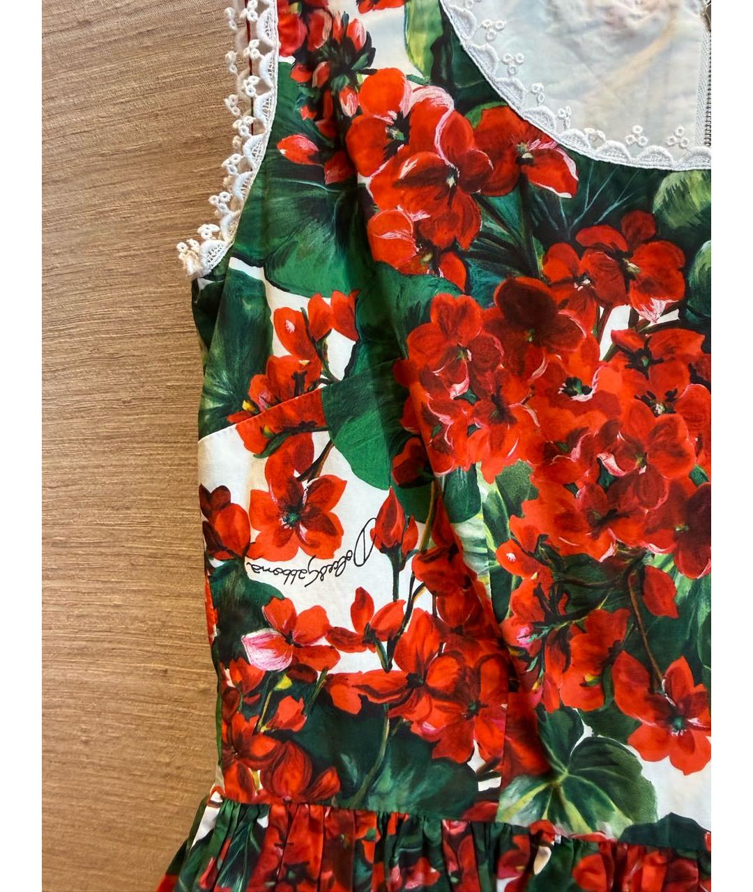 DOLCE&GABBANA Мульти хлопковый сарафан, фото 3