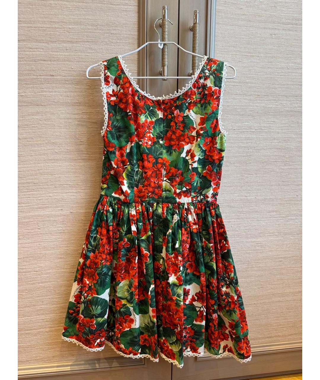 DOLCE&GABBANA Мульти хлопковый сарафан, фото 2