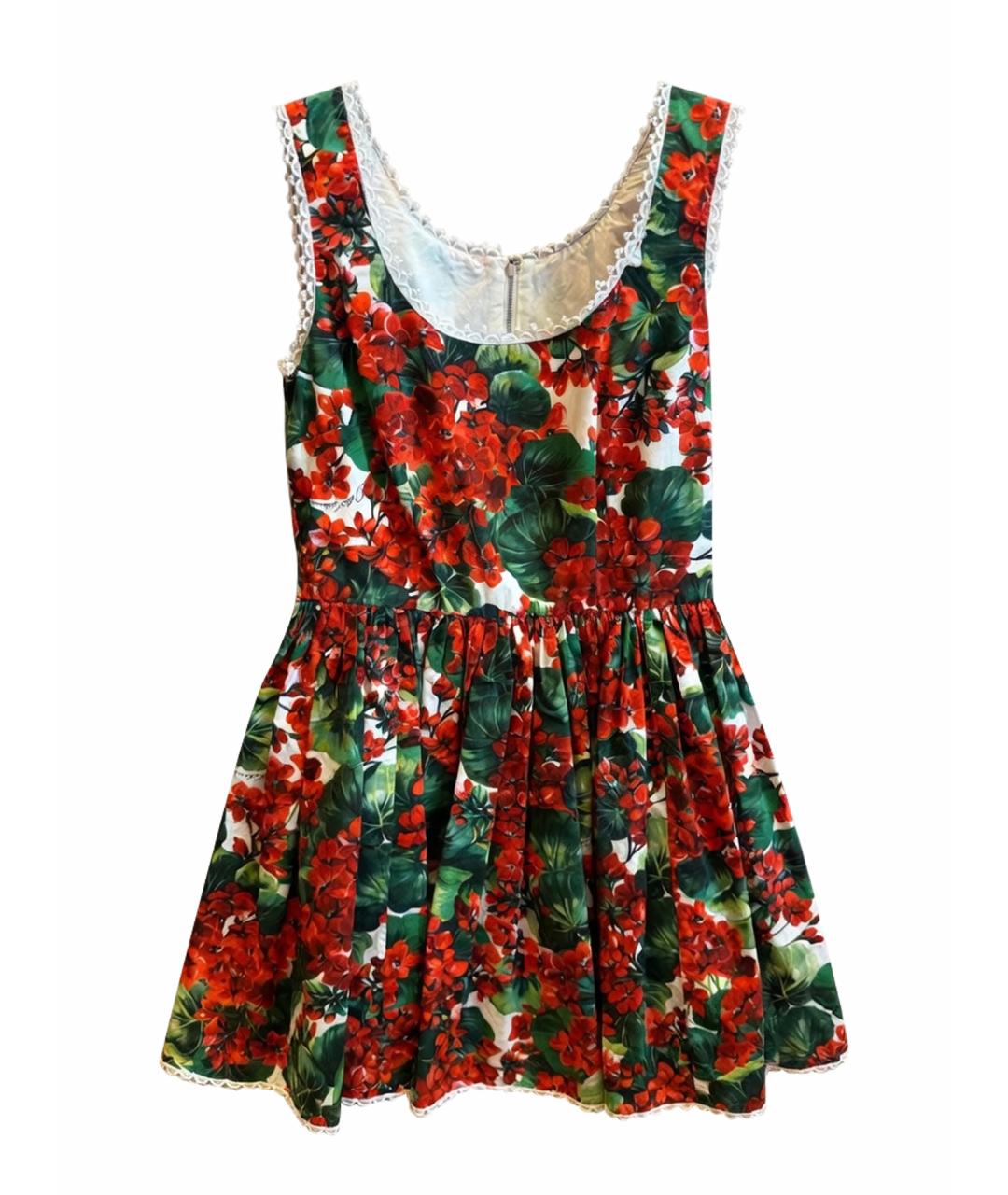 DOLCE&GABBANA Мульти хлопковый сарафан, фото 1