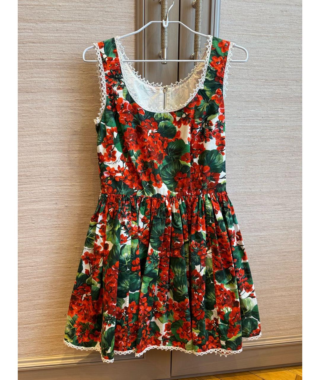 DOLCE&GABBANA Мульти хлопковый сарафан, фото 5