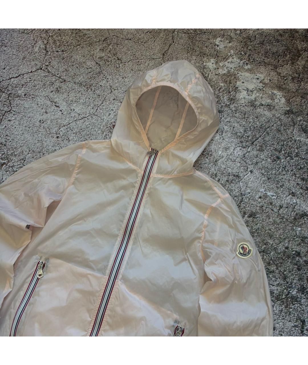 MONCLER Коралловая полиамидовая куртка, фото 2