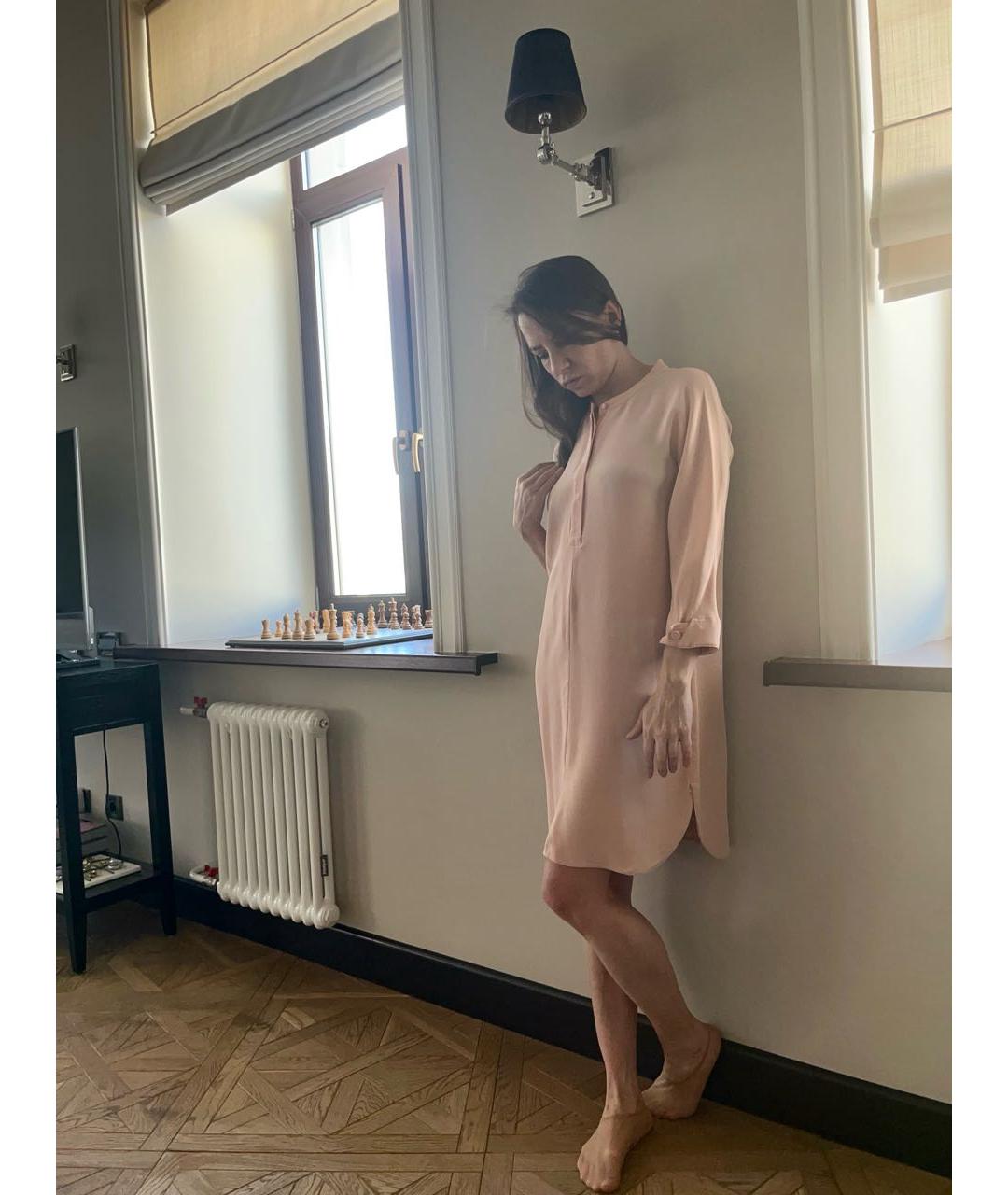 3.1 PHILLIP LIM Коралловое шелковое повседневное платье, фото 4