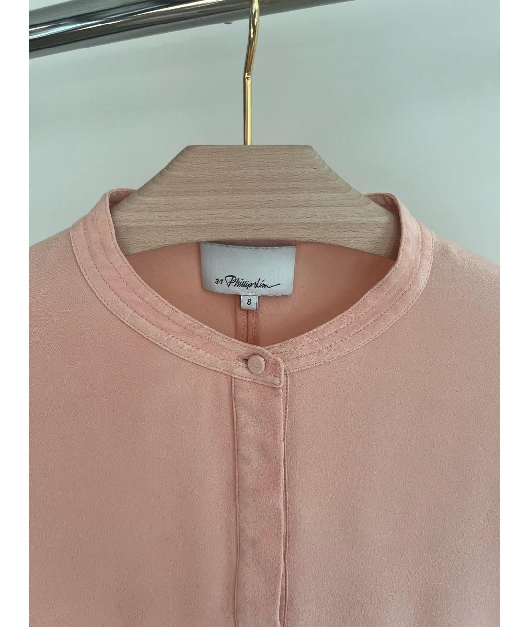 3.1 PHILLIP LIM Коралловое шелковое повседневное платье, фото 2