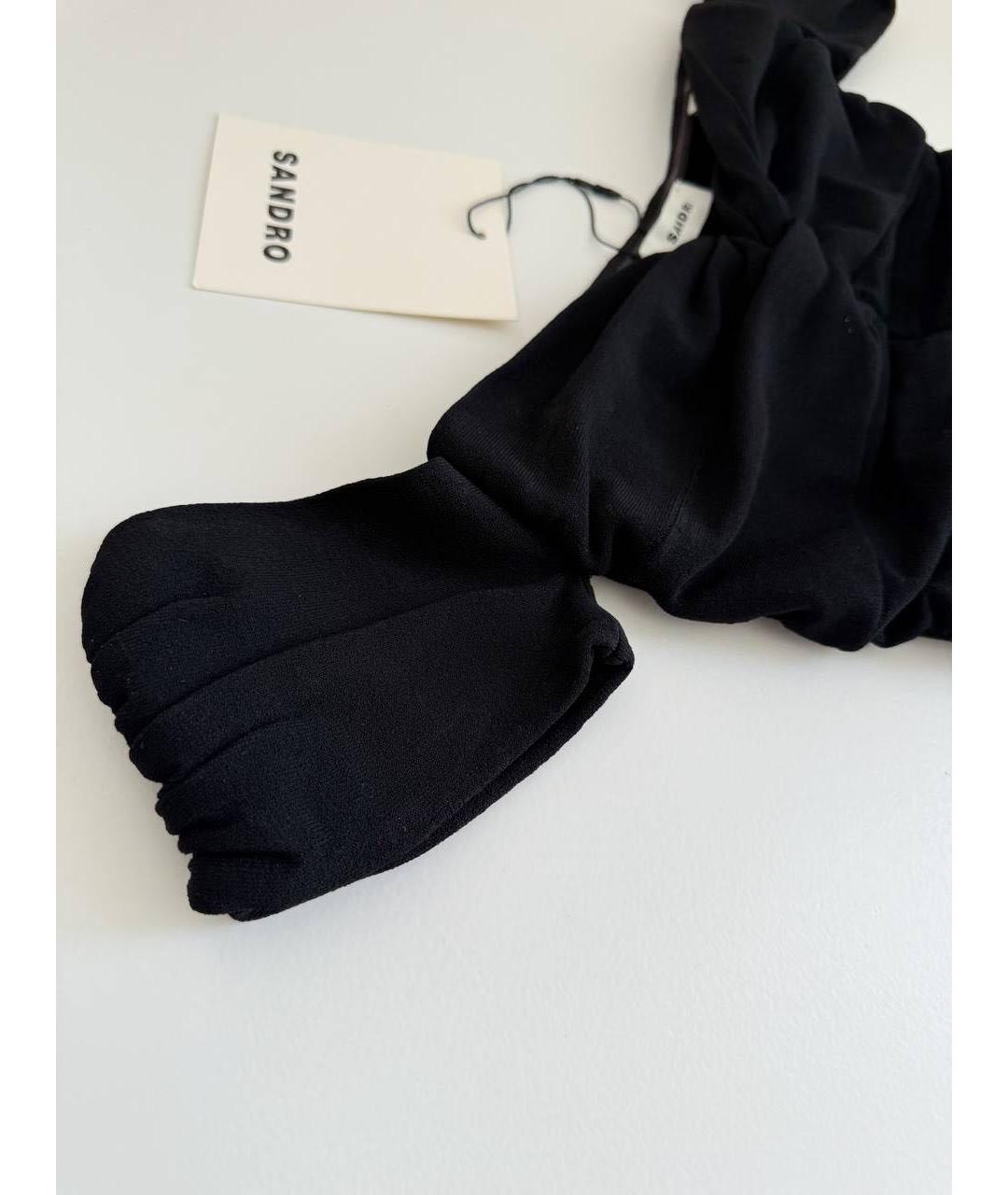 SANDRO Черная блузы, фото 4