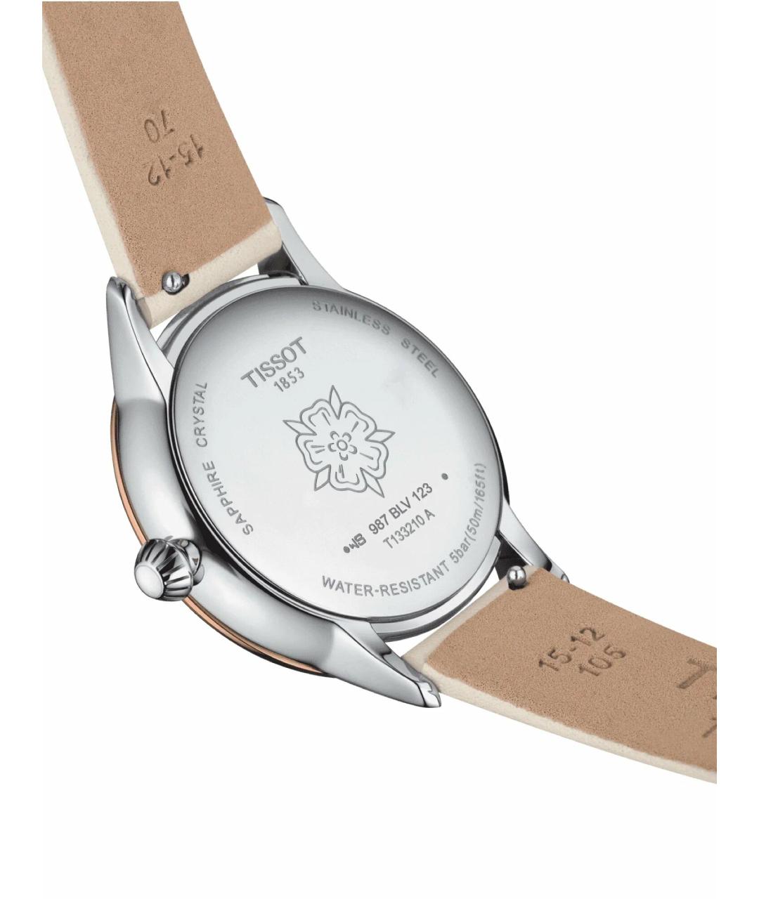 TISSOT Белые стальные часы, фото 2