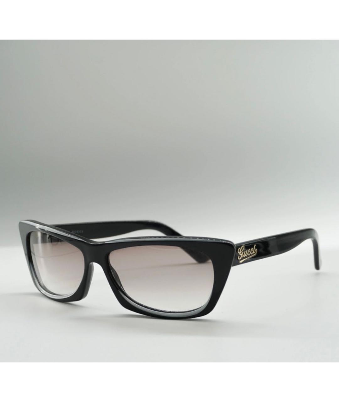 GUCCI Черные пластиковые солнцезащитные очки, фото 7