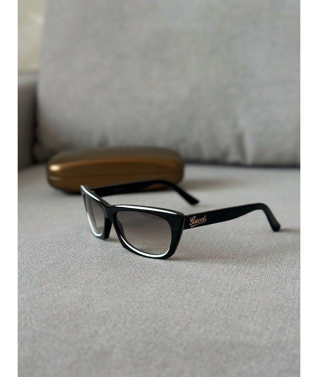 GUCCI Черные пластиковые солнцезащитные очки, фото 4