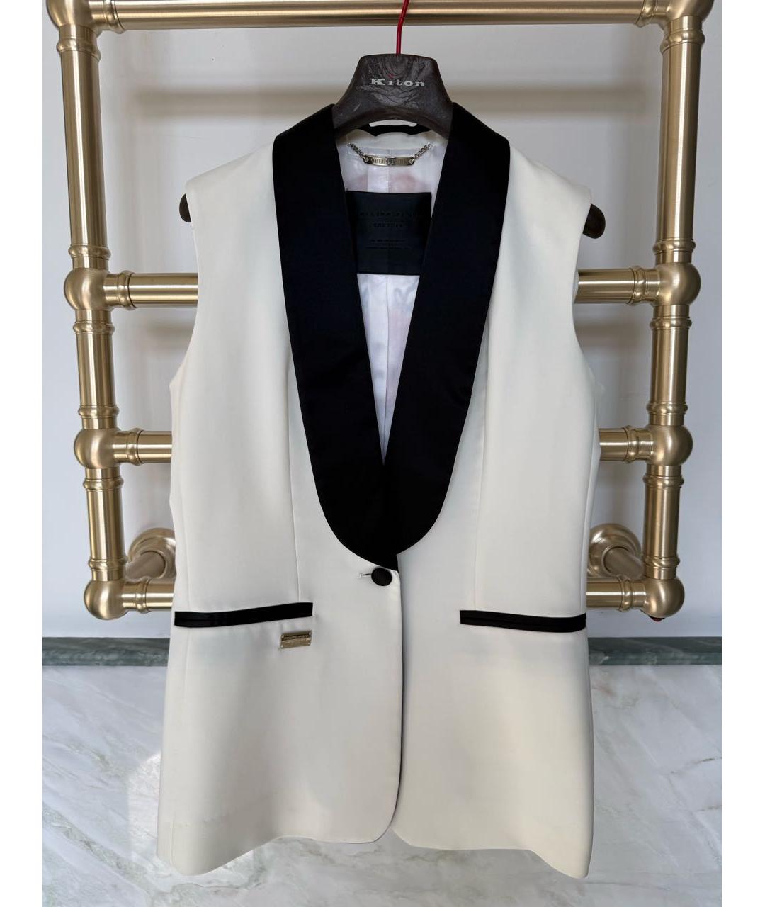 PHILIPP PLEIN Белый полиэстеровый костюм с брюками, фото 7