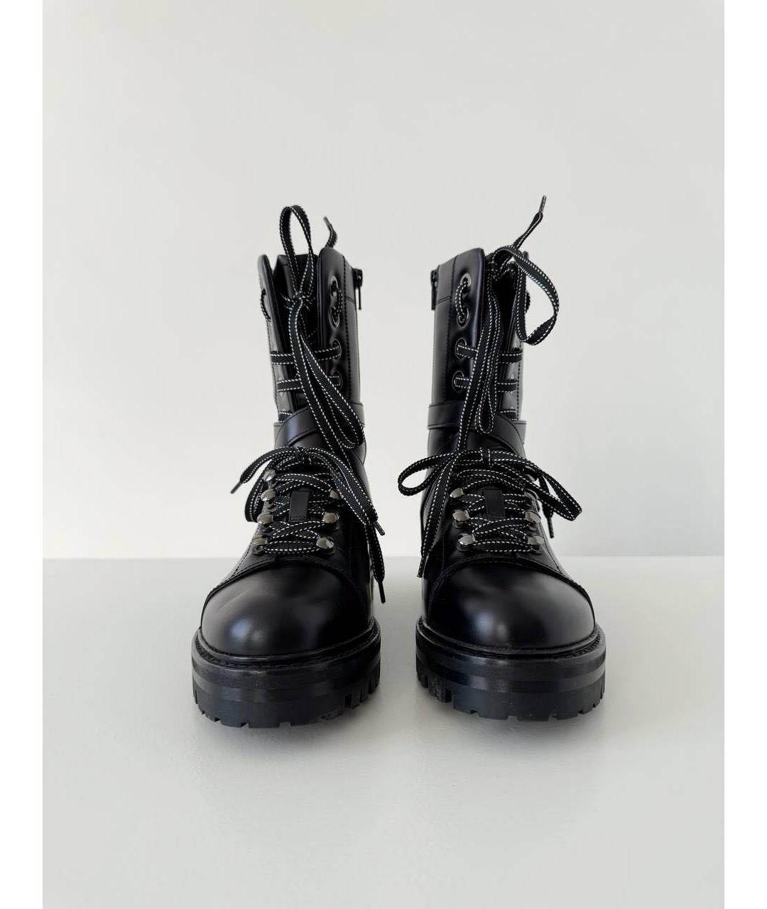 VALENTINO Черные кожаные ботинки, фото 3