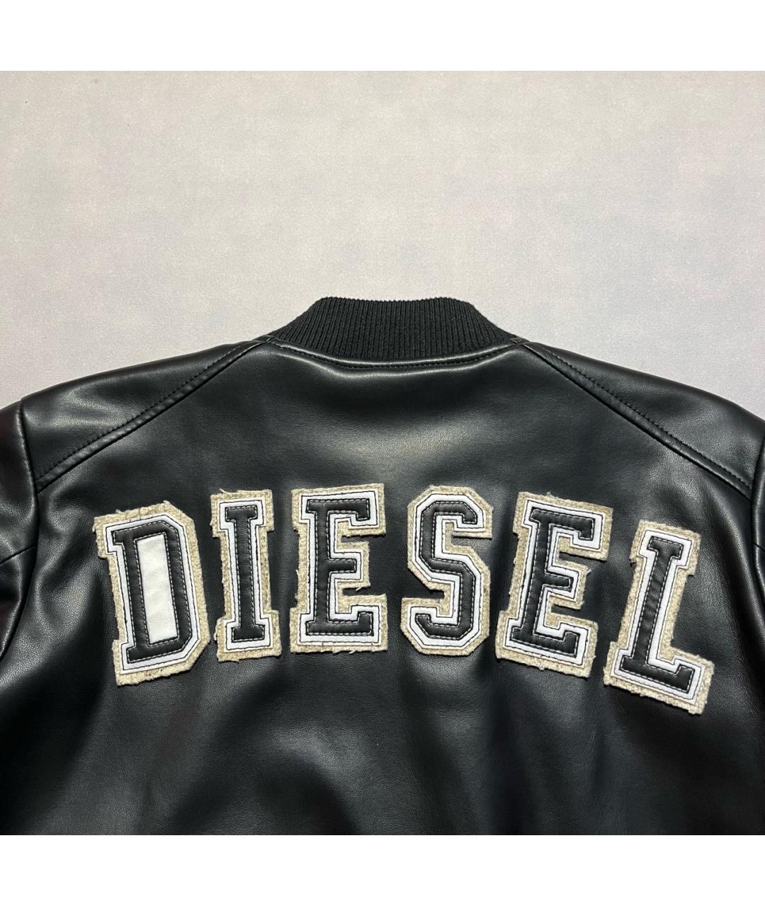 DIESEL Черная кожаная куртка, фото 4