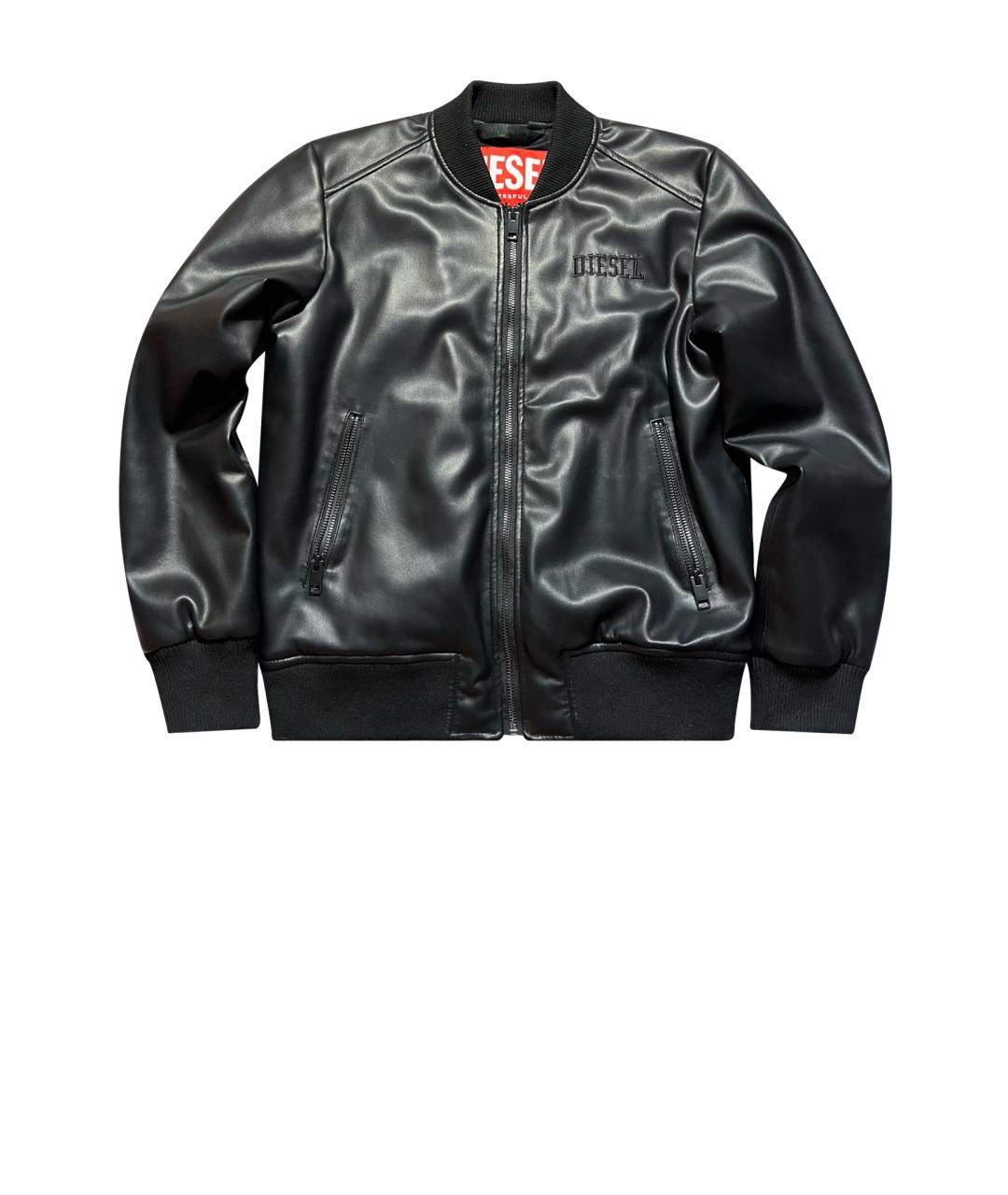 DIESEL Черная кожаная куртка, фото 1