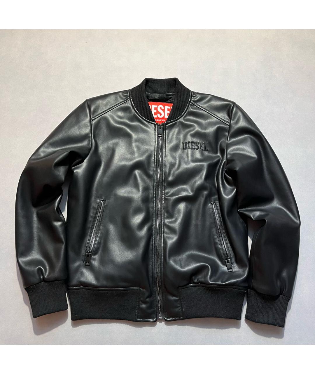 DIESEL Черная кожаная куртка, фото 2