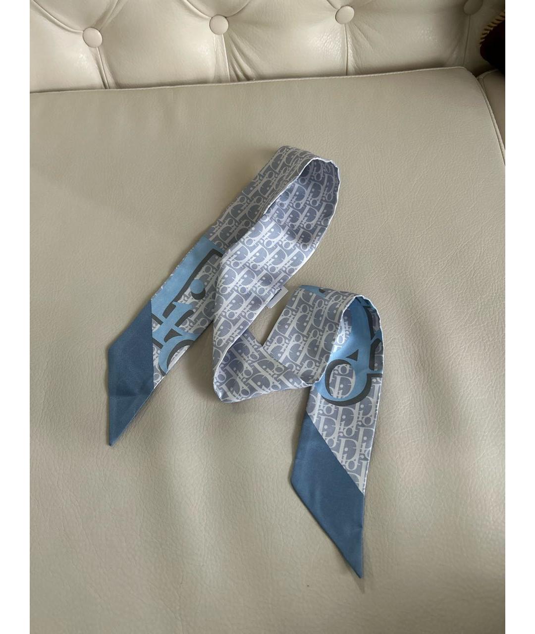 CHRISTIAN DIOR Голубая повязка на голову, фото 2