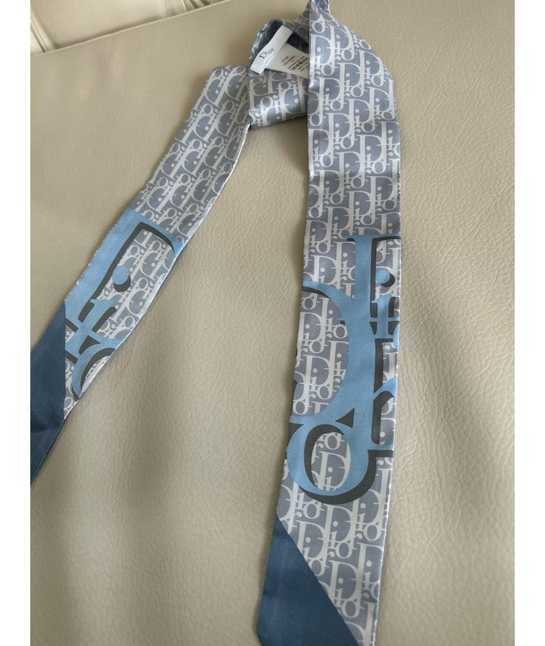 CHRISTIAN DIOR Голубая повязка на голову, фото 3