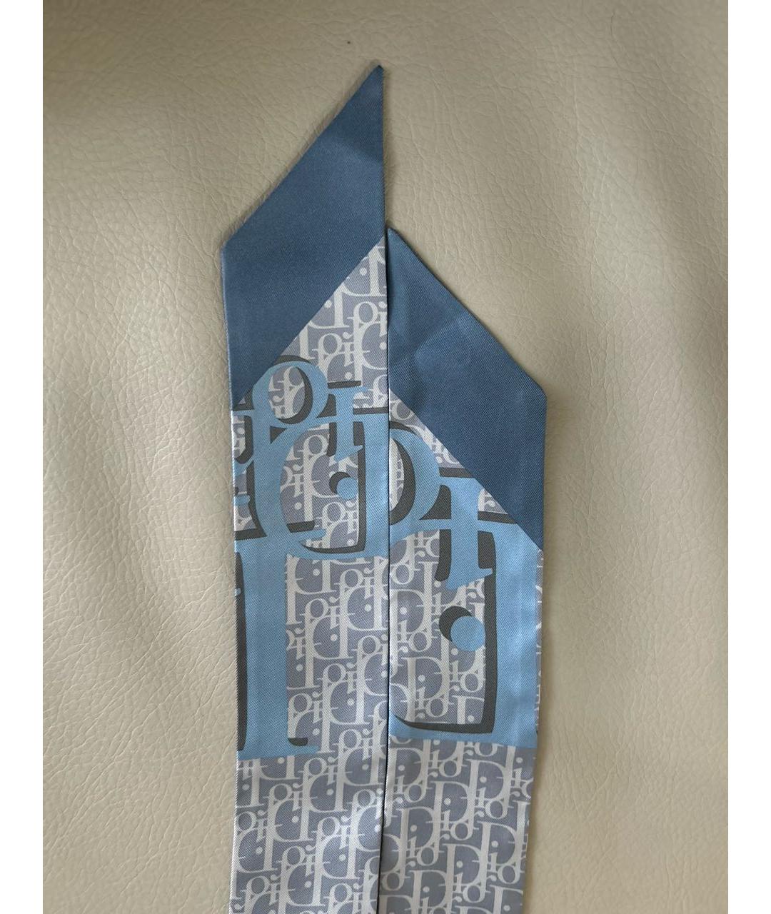 CHRISTIAN DIOR Голубая повязка на голову, фото 8