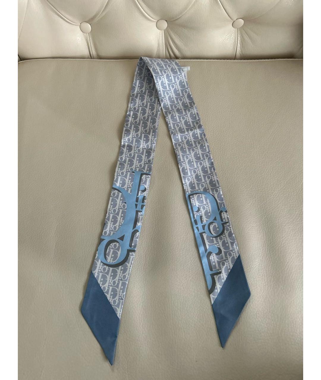 CHRISTIAN DIOR Голубая повязка на голову, фото 9