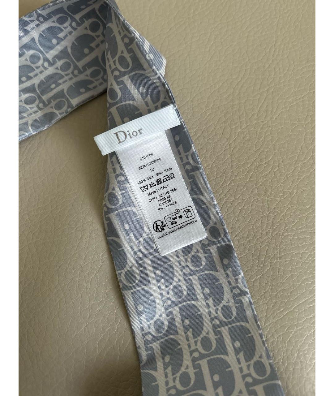 CHRISTIAN DIOR Голубая повязка на голову, фото 5