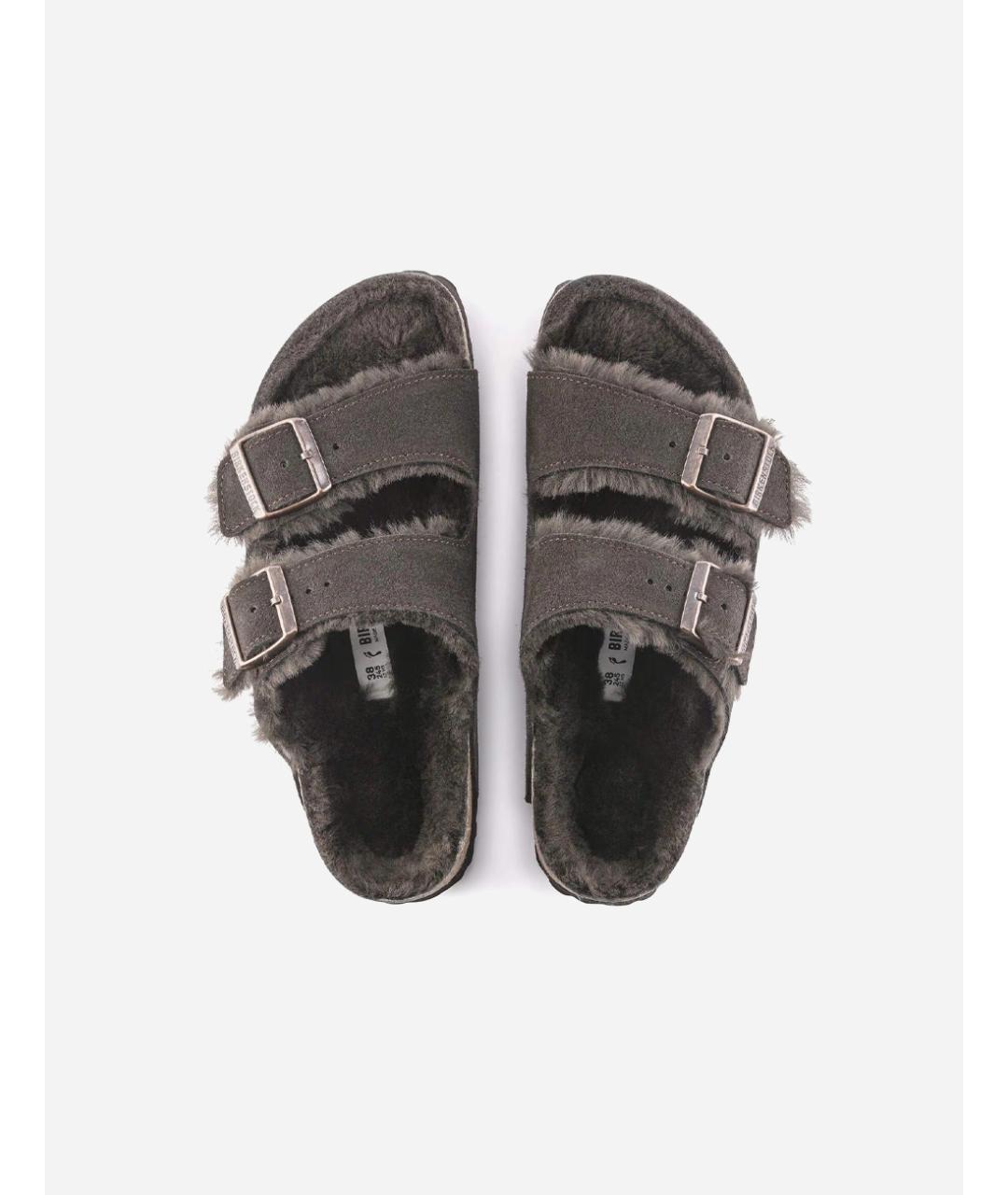 BIRKENSTOCK Коричневые замшевые сандалии, фото 3