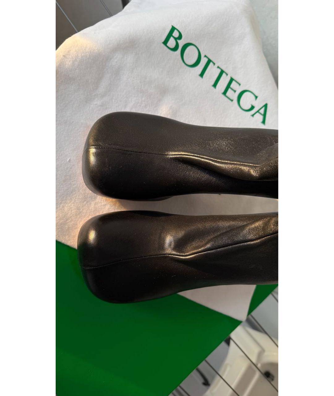 BOTTEGA VENETA Черные кожаные ботинки, фото 3