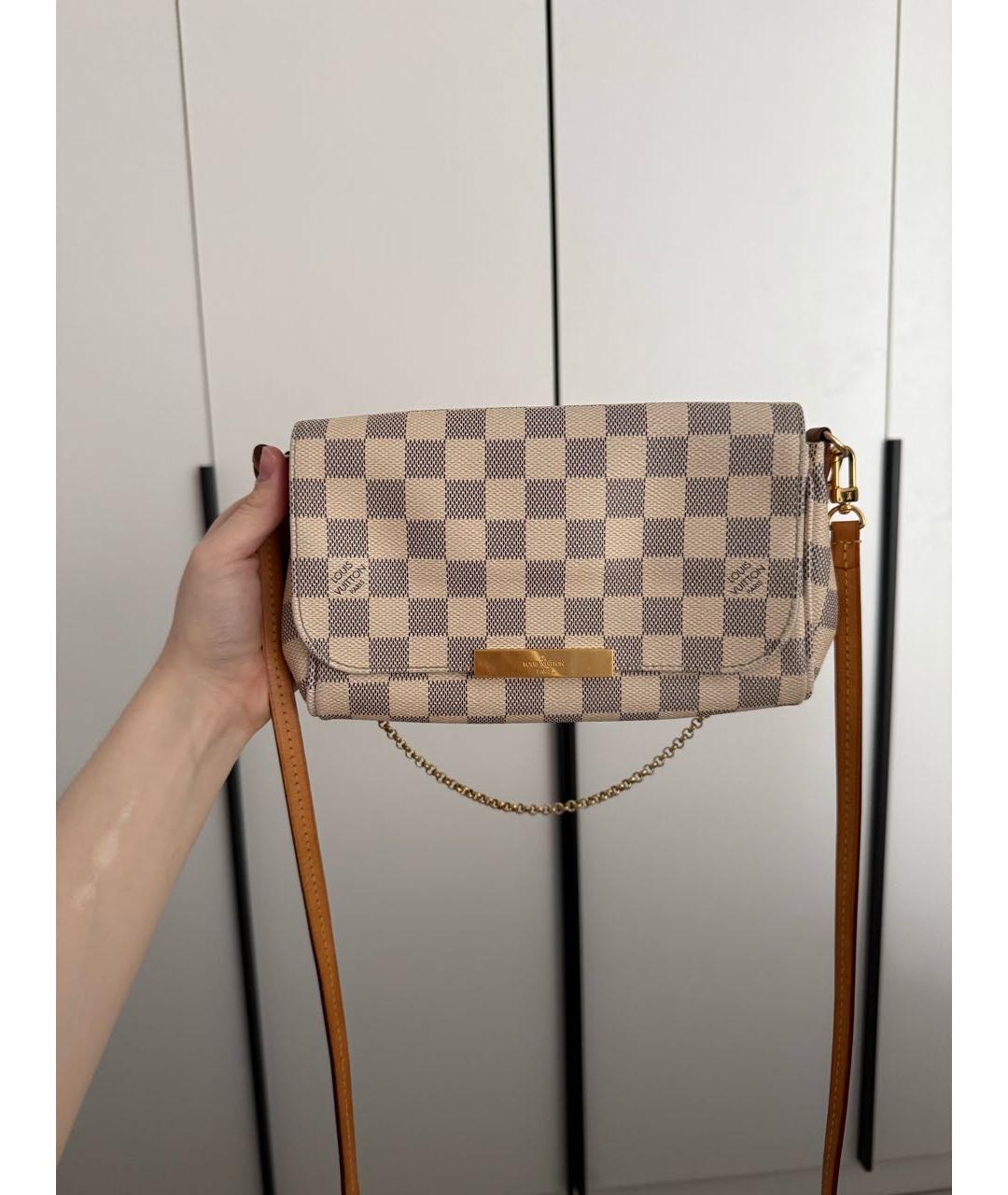 LOUIS VUITTON Бежевая сумка через плечо, фото 6