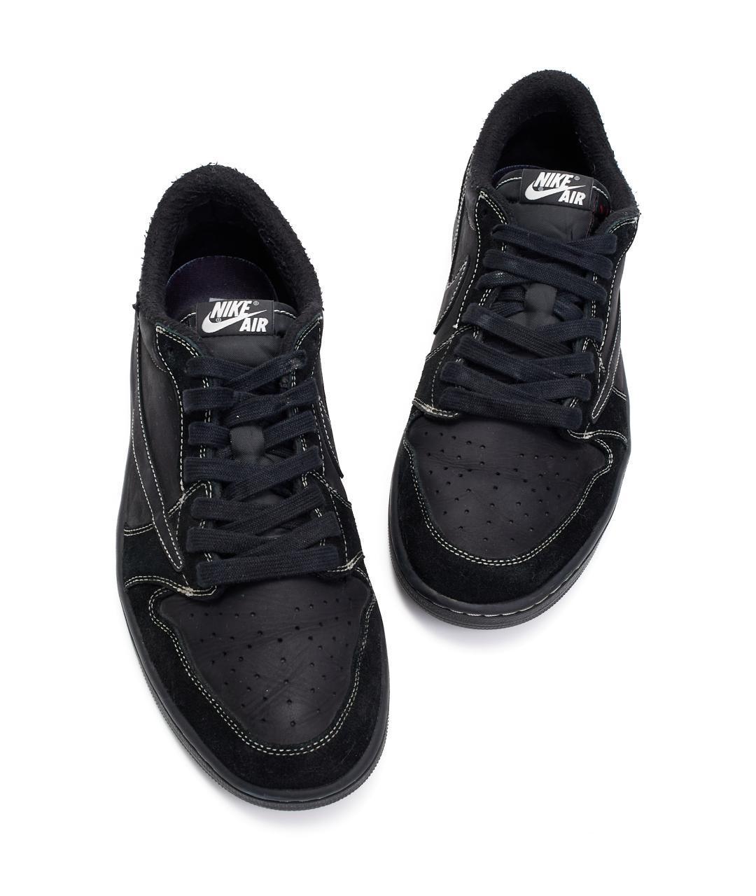 CACTUS JACK BY TRAVIS SCOTT Черные нубуковые низкие кроссовки / кеды, фото 4