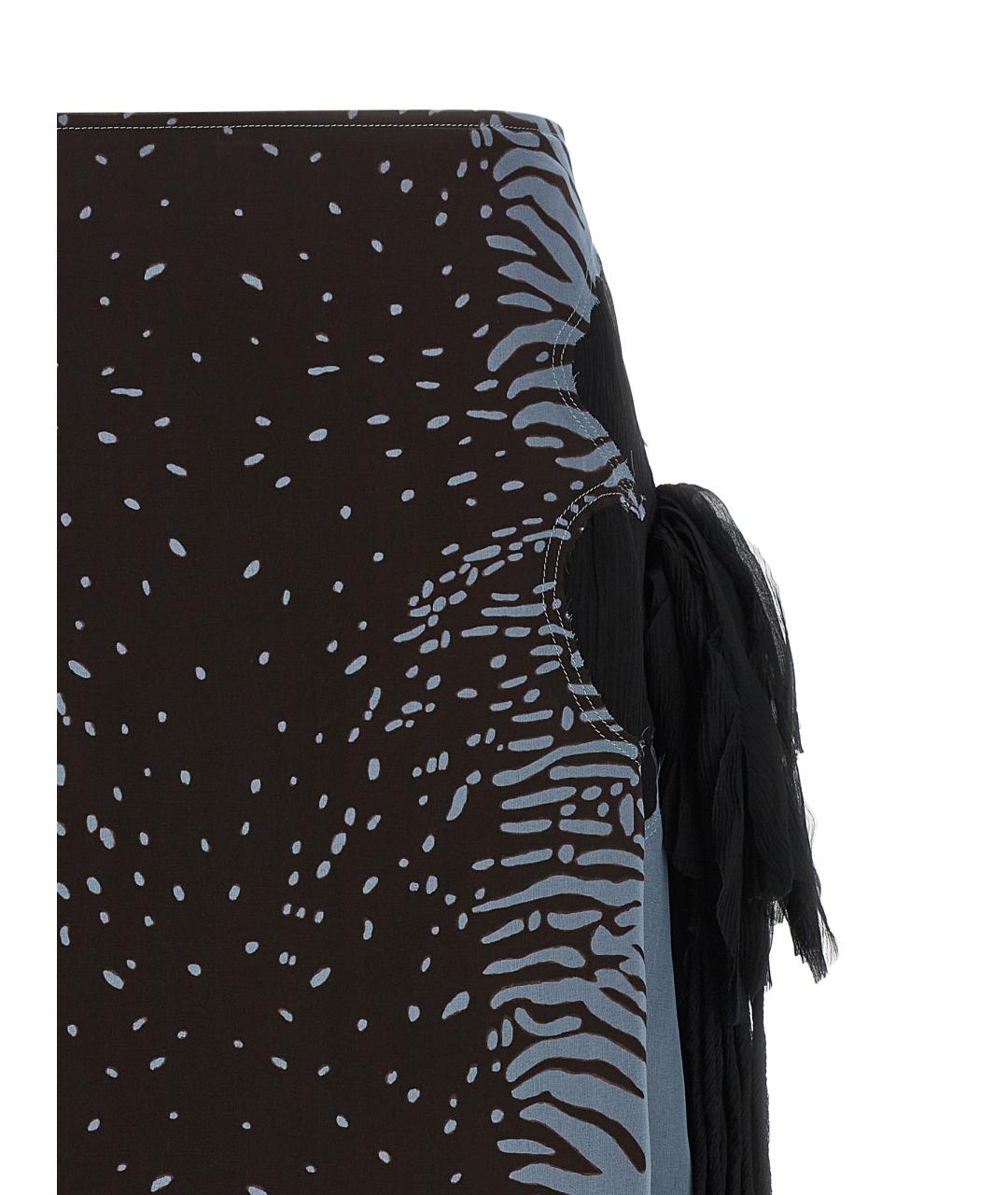 FERRAGAMO Мульти шелковая юбка миди, фото 3