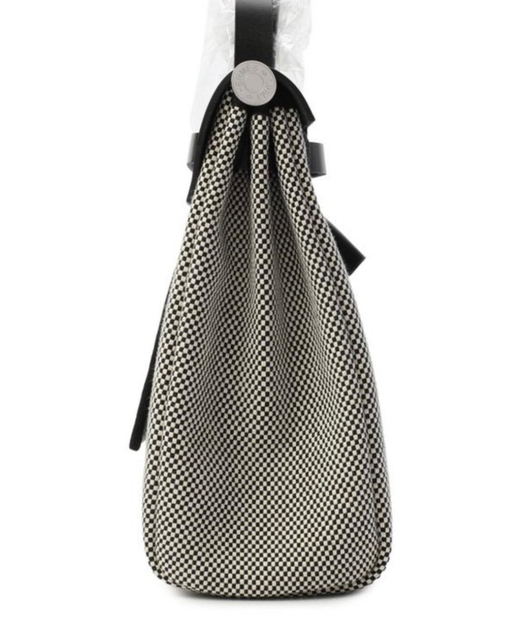 HERMES Серая тканевая сумка через плечо, фото 7