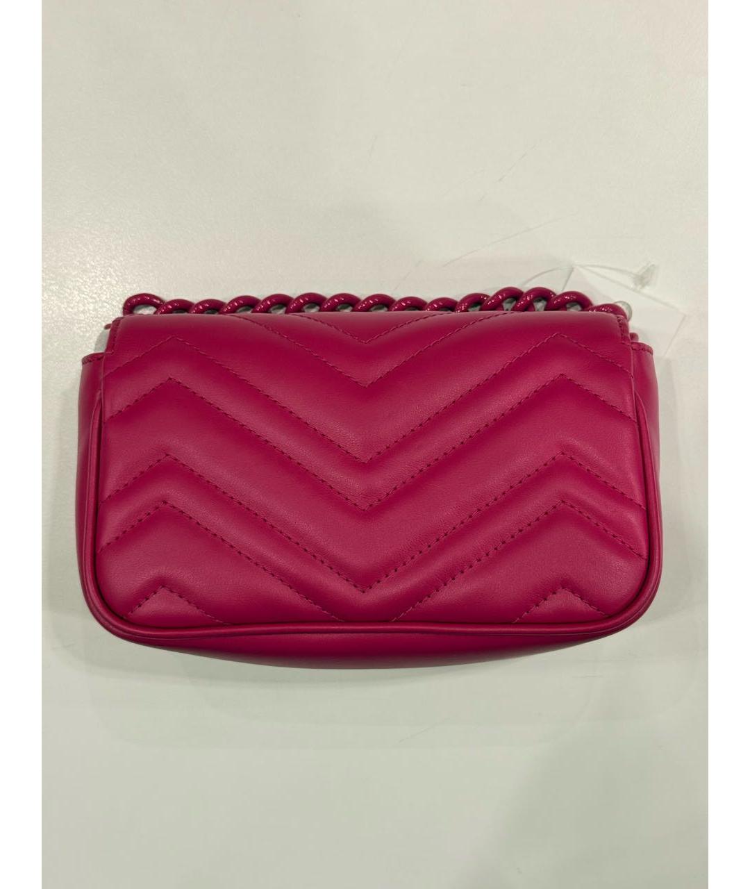 GUCCI Розовая кожаная сумка через плечо, фото 3