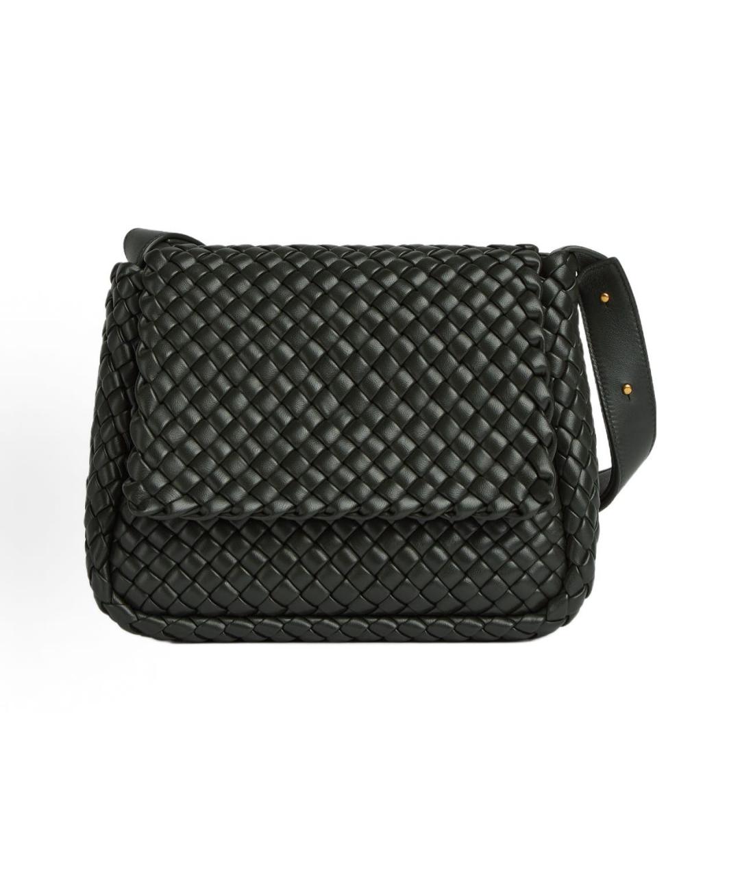 BOTTEGA VENETA Зеленая кожаная сумка через плечо, фото 8