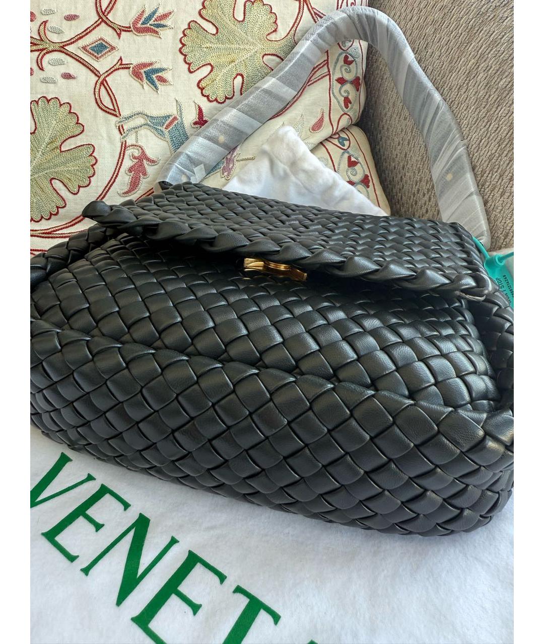 BOTTEGA VENETA Зеленая кожаная сумка через плечо, фото 3