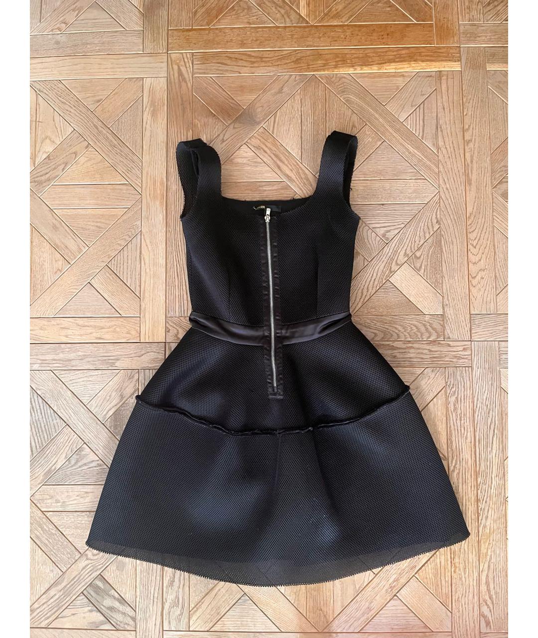 MAJE Черное полиэстеровое повседневное платье, фото 4